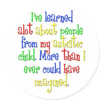 My child taught me... stickers