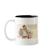 MY Christmas Greeting Child with Teddy Bear Coffee Mug