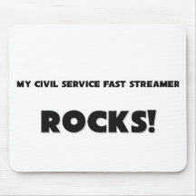 MY Civil Service Fast Streamer ROCKS! Mouse Pad
