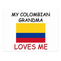My Colombian Grandma Loves Me Post Card