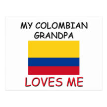 My Colombian Grandpa Loves Me Postcards