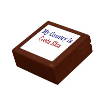 My Country Is Costa Rica Keepsake Boxes