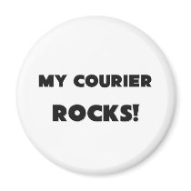 MY Courier ROCKS! Magnet