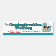 My Czechoslovakian Wolfdog is All That! Bumper Sticker