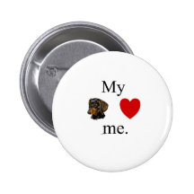 My Dacshund loves me Pins