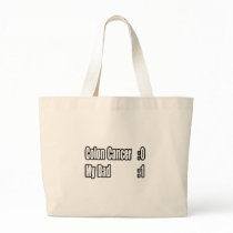 My Dad Beat Colon Cancer (Scoreboard) Tote Bag