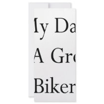 My Dad Is A Great Biker Custom Rack Cards