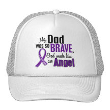 My Dad Is An Angel Pancreatic Cancer Trucker Hats