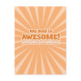 My Dad is Awesome Funny Fathers Day Cards Post Cards