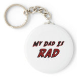My Dad is Rad Keychain