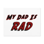 My Dad is Rad Post Card