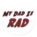 My Dad is Rad Stickers