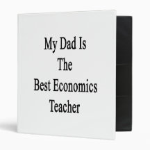 My Dad Is The Best Economics Teacher Vinyl Binders