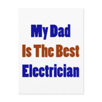 My Dad Is The Best Electrician Postcards
