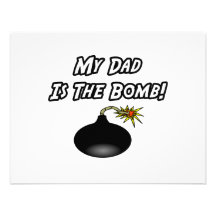 My Dad Is The Bomb Invites