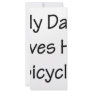 My Dad Loves His Bicycle Customized Rack Card