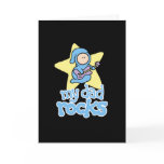 My Dad Rocks Father's Day Card - Black background