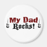 My Dad Rocks Fridge Magnet