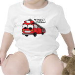 My daddy is a firefighter - baby t-shirts