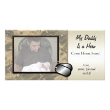 My Daddy Is a Hero - Customizable Photo Card