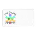 My Daddy Is A Paramedic Custom Shipping Labels