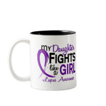 My Daughter Fights Like A Girl 10 Lupus Mug