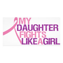 my daughter fights like a girl photo card template