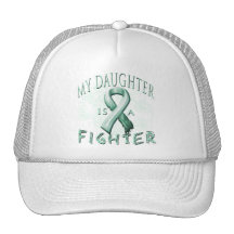 My Daughter is a Fighter Teal Trucker Hat