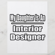 My Daughter Is An Interior Designer Flyer