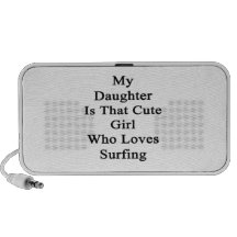 My Daughter Is That Cute Girl Who Loves Surfing Travel Speaker