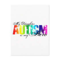 My Daughter My Hero - Autism Postcard