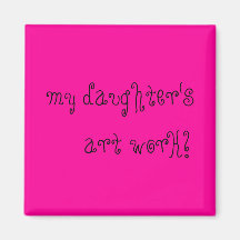 my daughter's      art work! fridge magnets