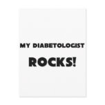 MY Diabetologist ROCKS! postcards