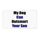 My Dog Can Outsmart Your Son Custom Shipping Label