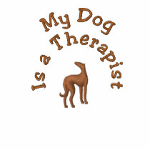 My  Dog is a Therapist Embroidered Shirt