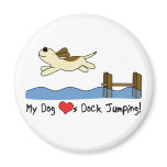 My Dog Loves Dock Jumping Refrigerator Magnet