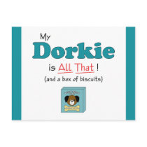 My Dorkie is All That! Postcard