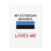 My Estonian Grandpa Loves Me Postcards