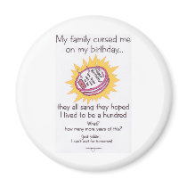 My Family Cursed Me Refrigerator Magnets