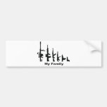 My Family (I Love Guns) Bumper Stickers