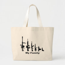 My Family (I Love Guns) Canvas Bag