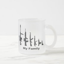 My Family (I Love Guns) Coffee Mugs