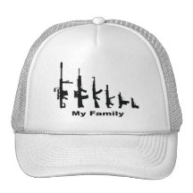 My Family (I Love Guns) Hats