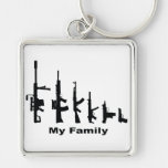 My Family (I Love Guns) Key Chains
