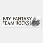 My Fantasy Team Rocks! Bumpersticker Bumper Sticker