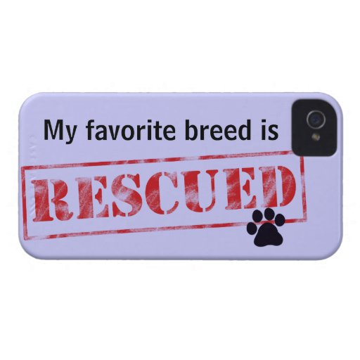 My Favourite Breed Is Rescued iPhone 4 Case