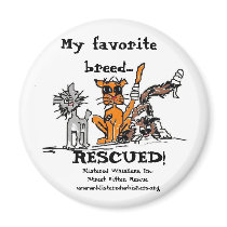 My favourite breed..., RESCUED! Magnet