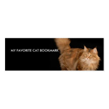 My Favourite Cat Bookmark Business Cards