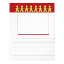 My Favourite Cookies recipe pages with photo space Personalized Letterhead