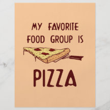 My Favourite Food Group is Pizza Full Colour Flyer